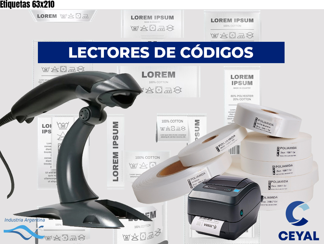 Etiquetas 63x210