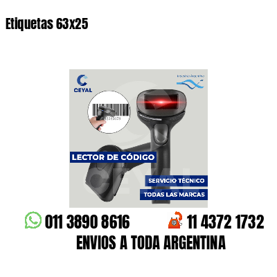 Etiquetas 63x25