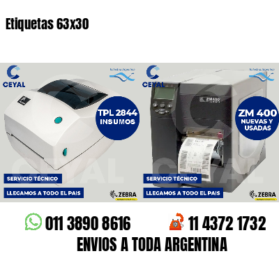 Etiquetas 63x30