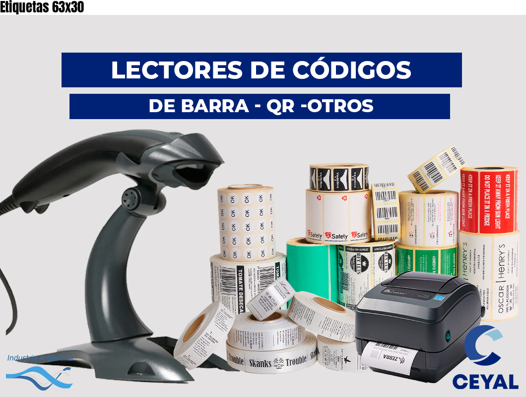 Etiquetas 63x30