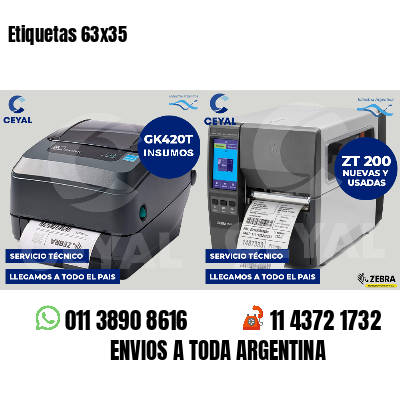 Etiquetas 63x35