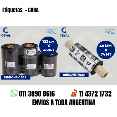Etiquetas  - CABA