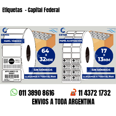 Etiquetas  - Capital Federal