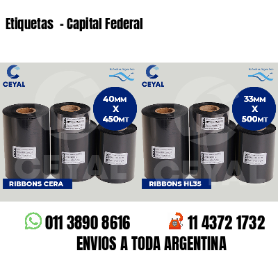 Etiquetas  - Capital Federal