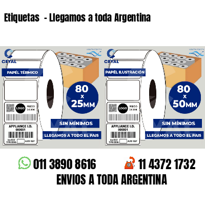 Etiquetas  - Llegamos a toda Argentina