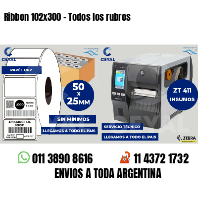 Ribbon 102x300 - Todos los rubros