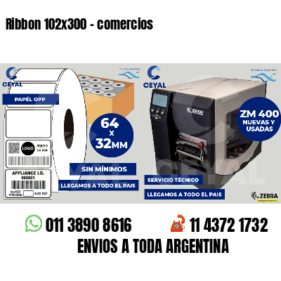 Ribbon 102x300 - comercios