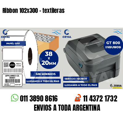 Ribbon 102x300 - textileras