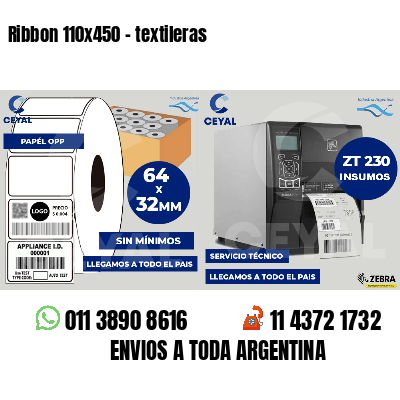 Ribbon 110x450 - textileras