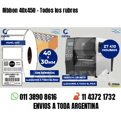 Ribbon 40x450 - Todos los rubros