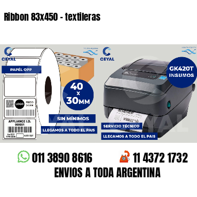 Ribbon 83x450 - textileras