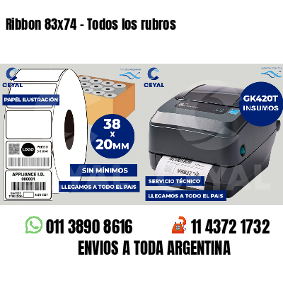 Ribbon 83x74 - Todos los rubros