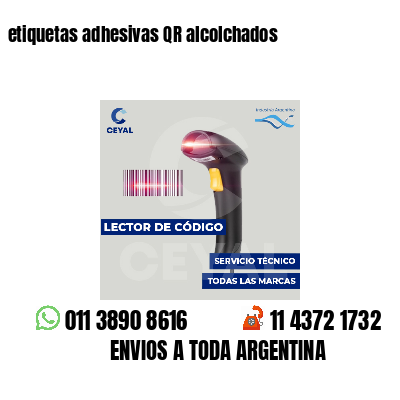 etiquetas adhesivas QR alcolchados