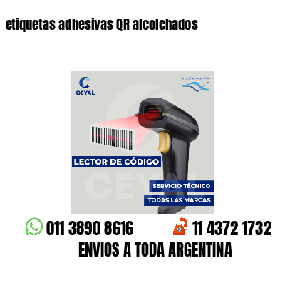 etiquetas adhesivas QR alcolchados