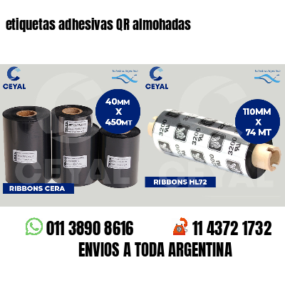 etiquetas adhesivas QR almohadas