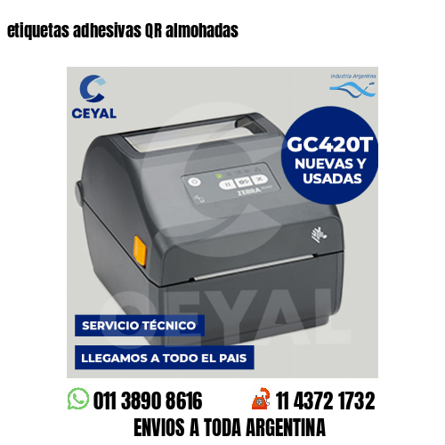 etiquetas adhesivas QR almohadas