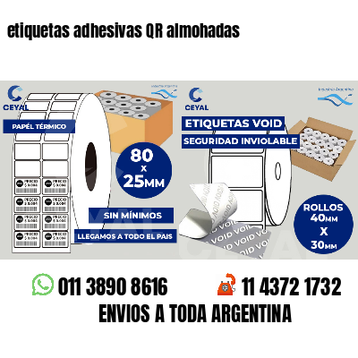 etiquetas adhesivas QR almohadas