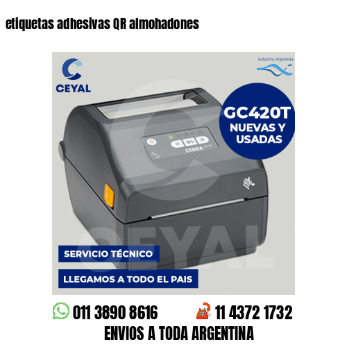 etiquetas adhesivas QR almohadones
