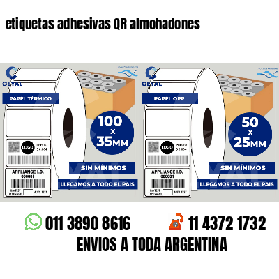 etiquetas adhesivas QR almohadones