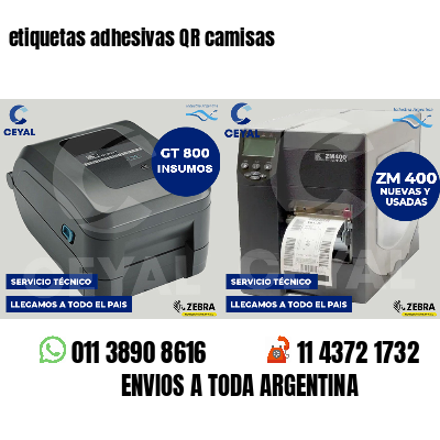 etiquetas adhesivas QR camisas