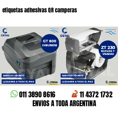 etiquetas adhesivas QR camperas