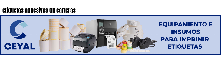etiquetas adhesivas QR carteras