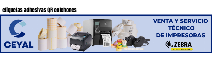 etiquetas adhesivas QR colchones