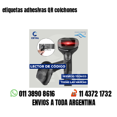 etiquetas adhesivas QR colchones