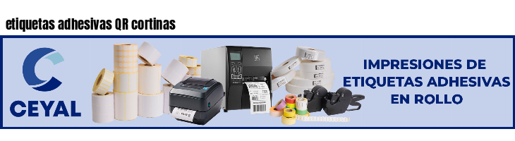 etiquetas adhesivas QR cortinas