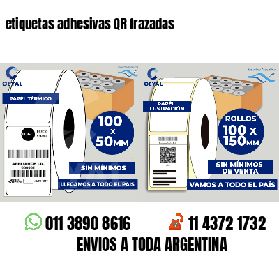 etiquetas adhesivas QR frazadas