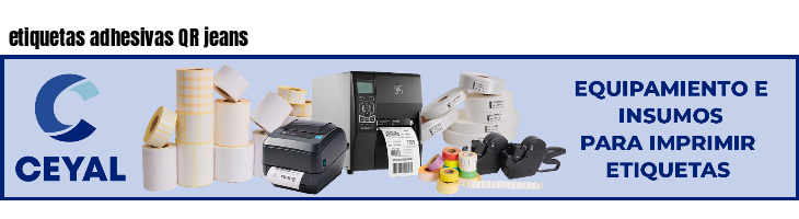 etiquetas adhesivas QR jeans