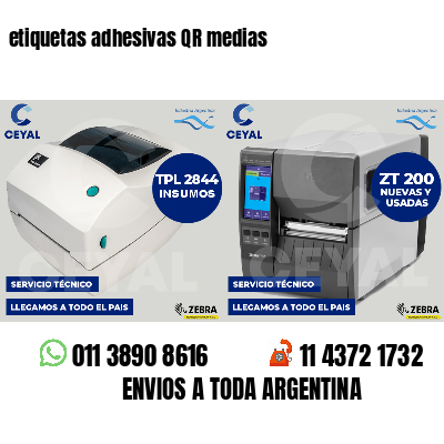 etiquetas adhesivas QR medias