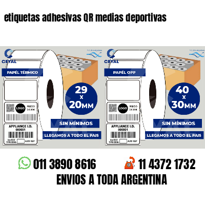 etiquetas adhesivas QR medias deportivas