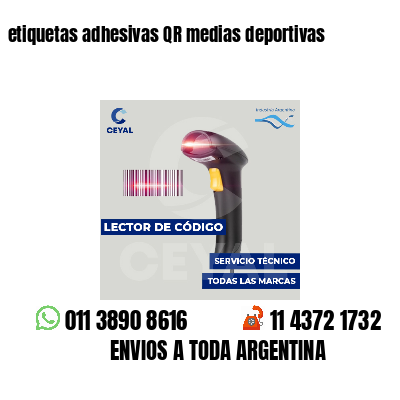 etiquetas adhesivas QR medias deportivas