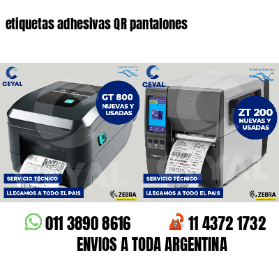 etiquetas adhesivas QR pantalones