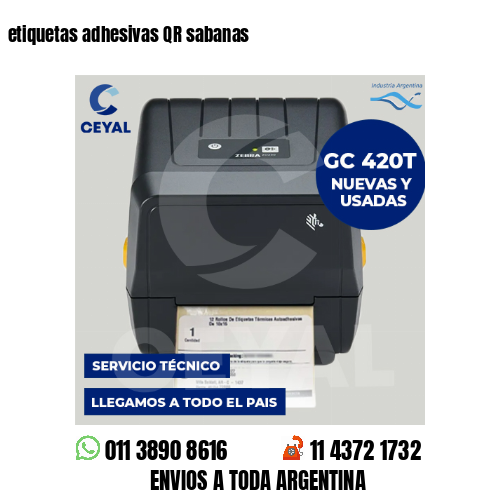 etiquetas adhesivas QR sabanas