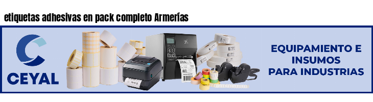 etiquetas adhesivas en pack completo Armerías