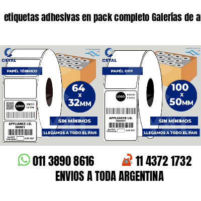 etiquetas adhesivas en pack completo Galerías de arte