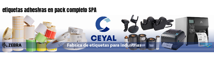etiquetas adhesivas en pack completo SPA