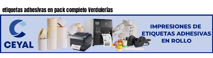 etiquetas adhesivas en pack completo Verdulerías