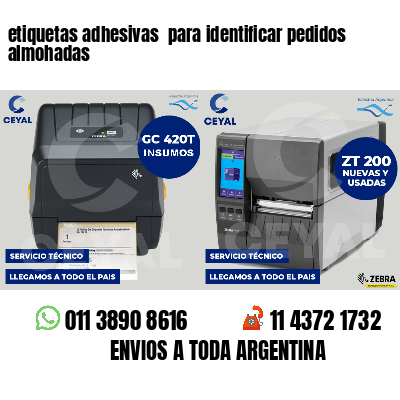 etiquetas adhesivas  para identificar pedidos almohadas