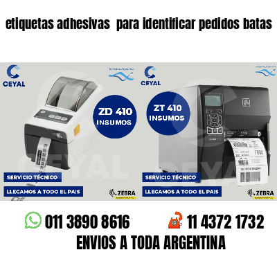 etiquetas adhesivas  para identificar pedidos batas