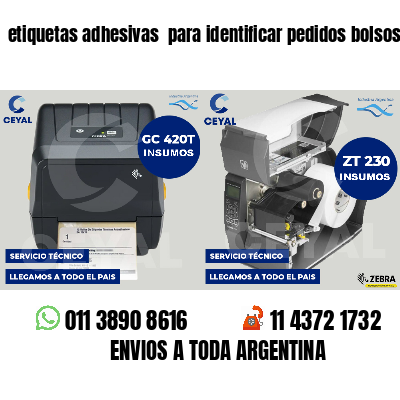 etiquetas adhesivas  para identificar pedidos bolsos