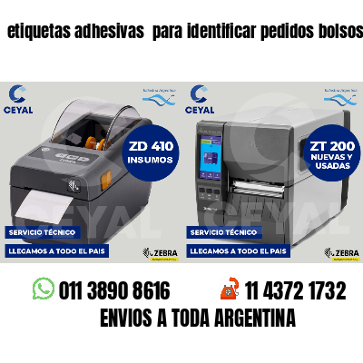 etiquetas adhesivas  para identificar pedidos bolsos
