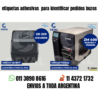 etiquetas adhesivas  para identificar pedidos buzos