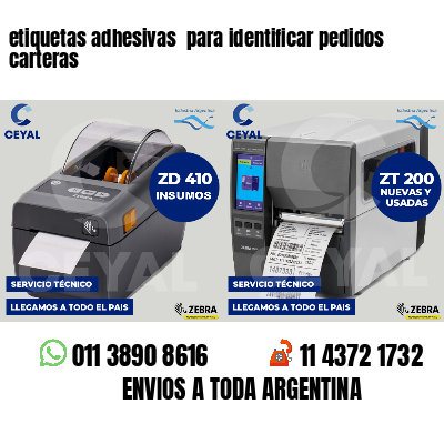 etiquetas adhesivas  para identificar pedidos carteras