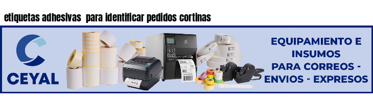 etiquetas adhesivas  para identificar pedidos cortinas