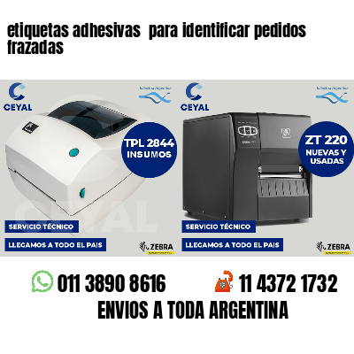 etiquetas adhesivas  para identificar pedidos frazadas