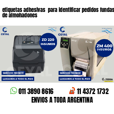 etiquetas adhesivas  para identificar pedidos fundas de almohadones