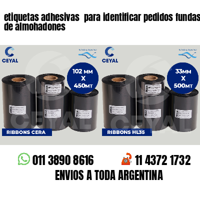etiquetas adhesivas  para identificar pedidos fundas de almohadones